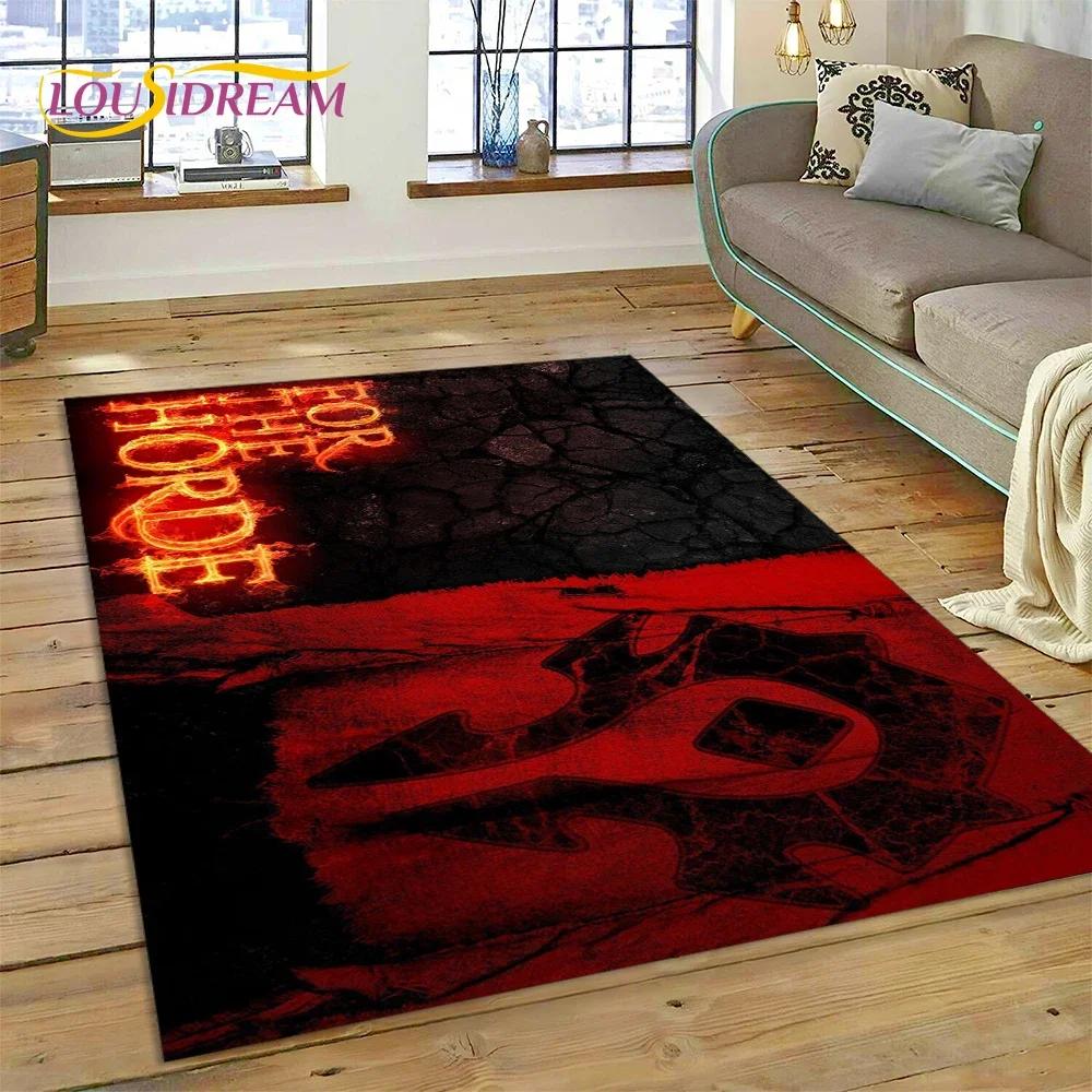 WOW, World of Warcraft Demon Hunter, Lich King Game Carpet Rug for Bedroom Living Room Home Sofa Decoration,Kid Decor Floor Mat