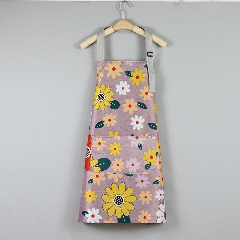 Apron Floral Fashionable Home Kitchen Plus Sized Waterproof Breathable Durable