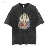 Japan Size XL FINAL FANTASY XIV 14 FFXIV T Shirt Hydaelyn Kick Square Enix Vintage Washed Soft Homme Versatile Unisex Stylish