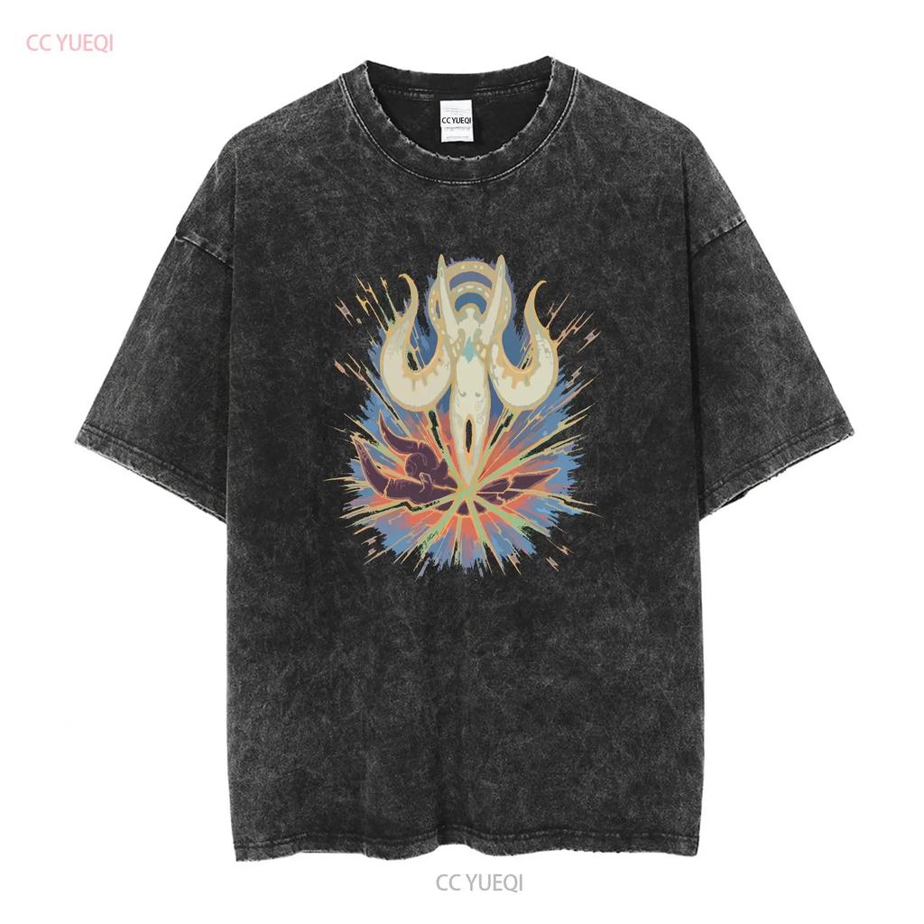 Japan Size XL FINAL FANTASY XIV 14 FFXIV T Shirt Hydaelyn Kick Square Enix Vintage Washed Soft Homme Versatile Unisex Stylish