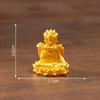 Small Resin Sakyamuni Figurines Decorative Ornament Mini Buddhas Statues Miniature Buddhas Sculptures Home Garden Decors