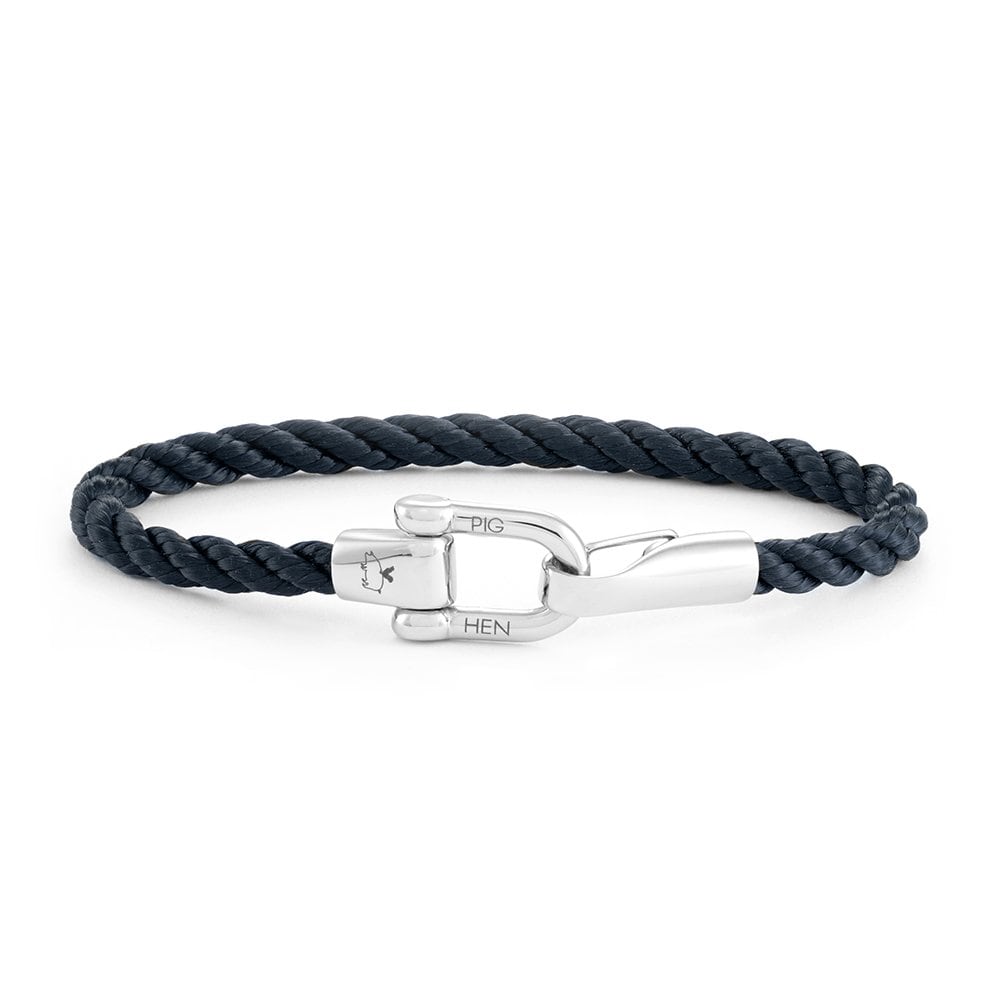 Pig & Hen Lobster Larry Bracelet - Navy X Silver