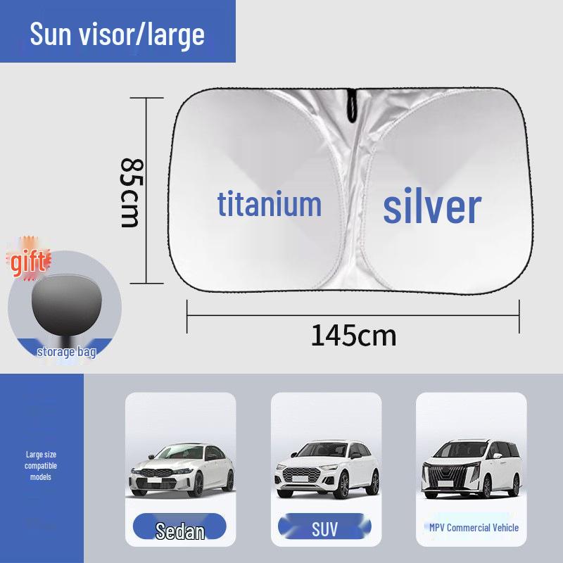 Bilvindruta Solskydd & Värmeisolering Solskydd – Solskyddsparaply för Små Bilar