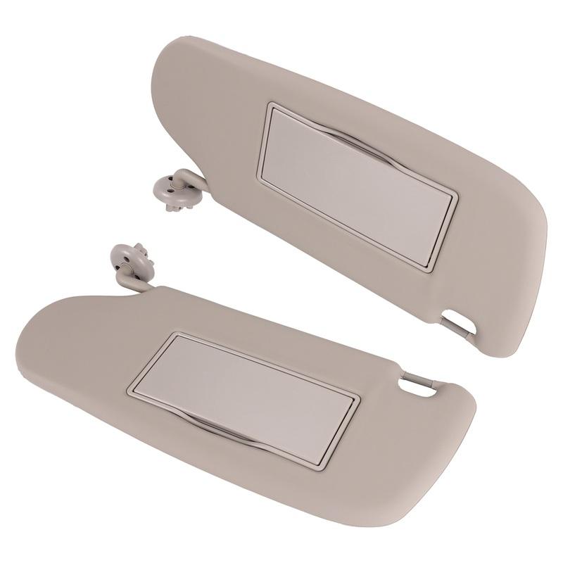 1Pair Car Sun Visors Shades Vanity Mirror 1902167 For Dodge Ram 1500 2002-2009 2500 3500 2003-2009 Sun Shade Sunvisors