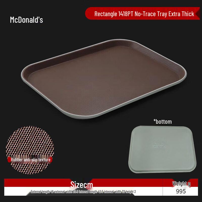 Qiwei Non-slip Plastic Serving Tray