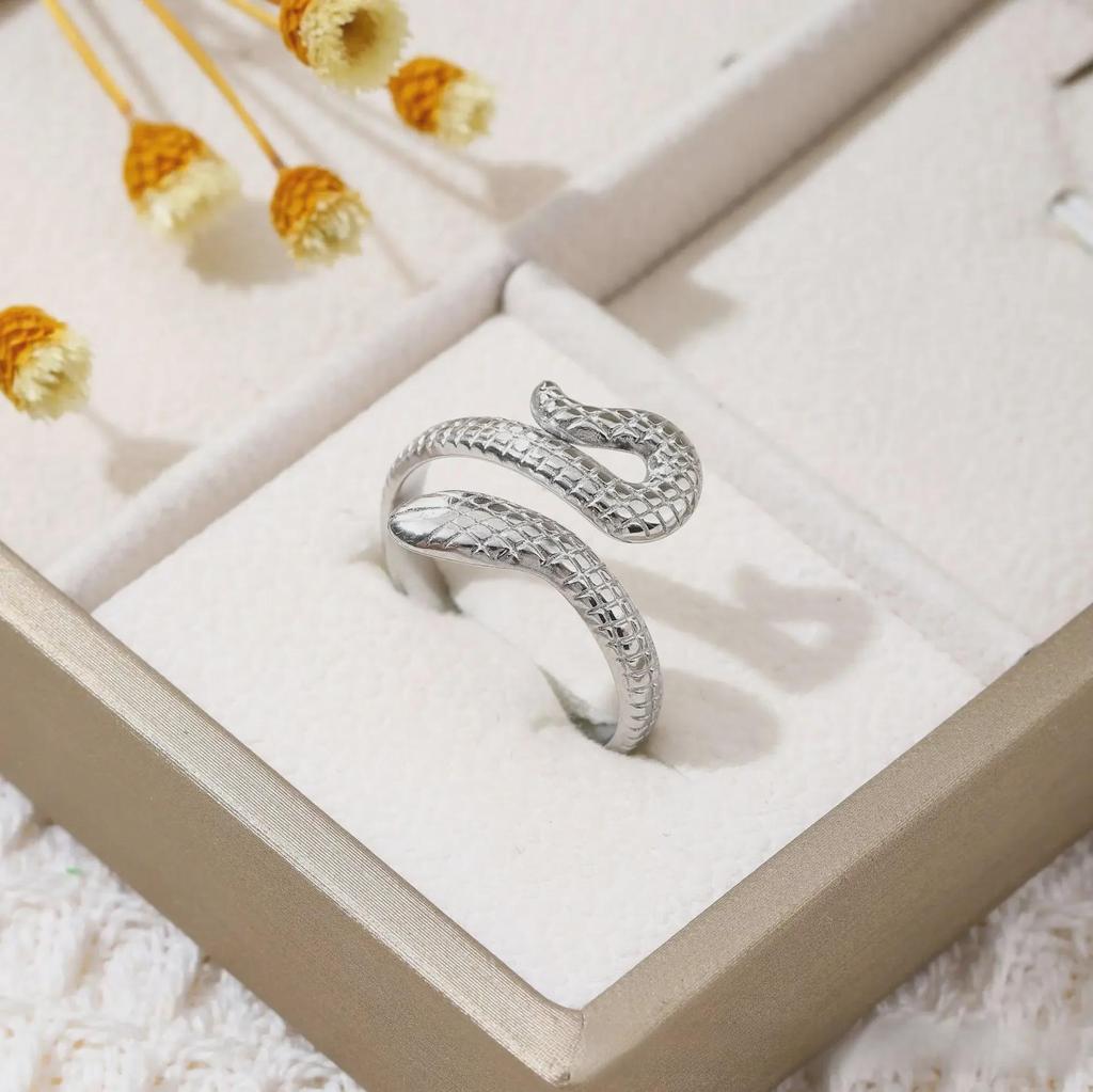 European & American Style Titanium Steel Open Ring - Fashionable, Versatile Jewelry for Women