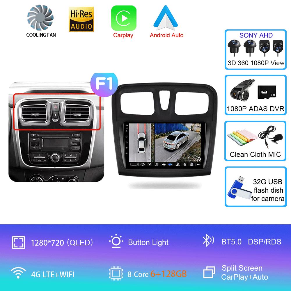 Android 14 Car Radio For Renault Logan 2 2012 - 2022 Sandero 2 2013 - 2022 Multimedia Video Player Navigation stereo GPS No 2din