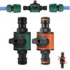 Garden Hose Quick Connector Adapters with Shut-Off Valve Quick Joint Garden Sprays Sprinklers for Faucets Spray Guns Watering