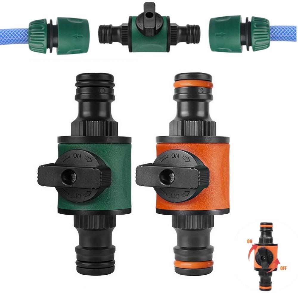 Garden Hose Quick Connector Adapters with Shut-Off Valve Quick Joint Garden Sprays Sprinklers for Faucets Spray Guns Watering