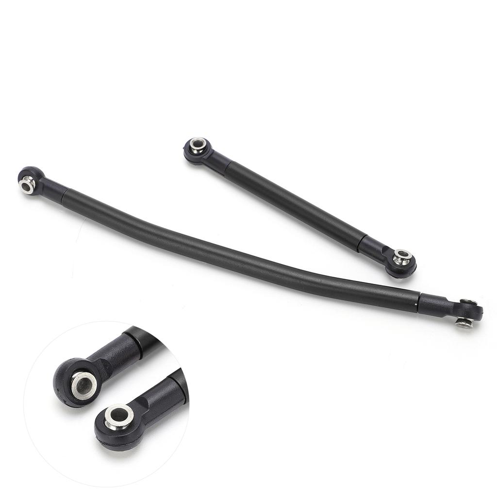 Aluminum Alloy Steering Link Linkage Tie Rod Kit for Axial Scx10 90046 90047 RC CarBlack