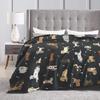 3d Print Blanket Puppy Dogs Cute Animals Throw Blanket Ultra Soft Warm All Season Cartoon Pets Decorative Fleece Quilt