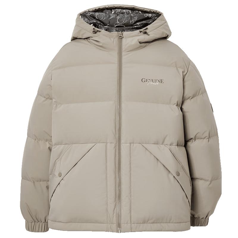 Мужская пуховая куртка JACK&JONES с капюшоном и вышивкой букв L