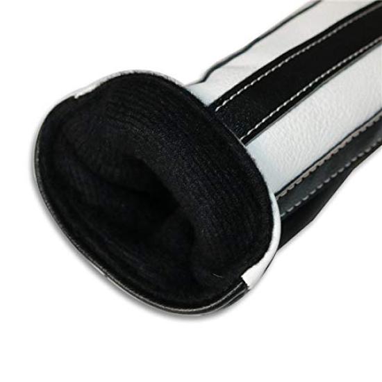CRAFTSMAN Golf Wood Covers Club Head Covers Set of 4 For Fairway and Utilities Number Easy to Put On and Take Off Vertical Stripes Black and White