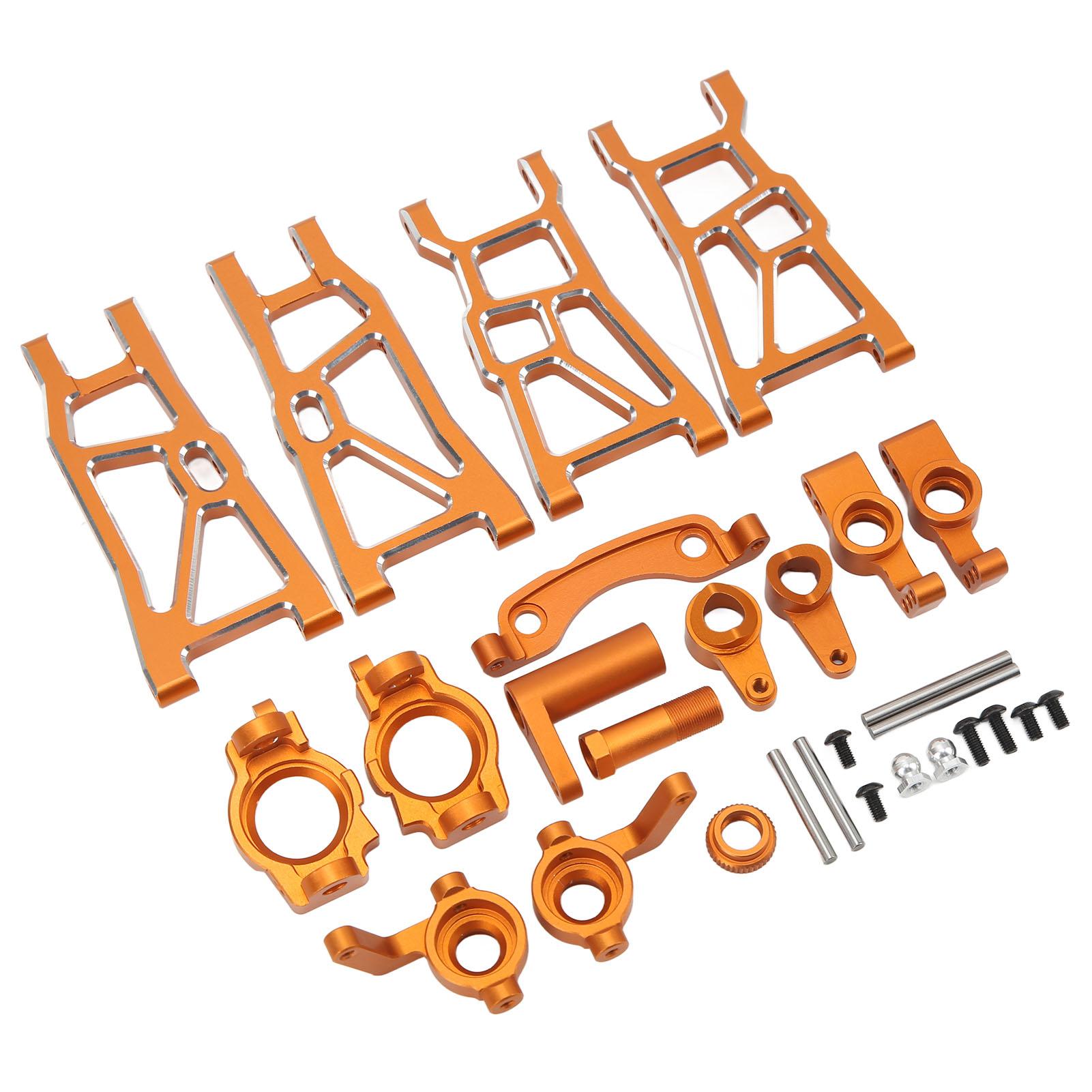 

RC Upgrade Parts Kit Aluminium Alloy High Strength Suspension Arm Steering Assembly Set for ZD Racing DBX 10 1 10 Orange помаранчевий