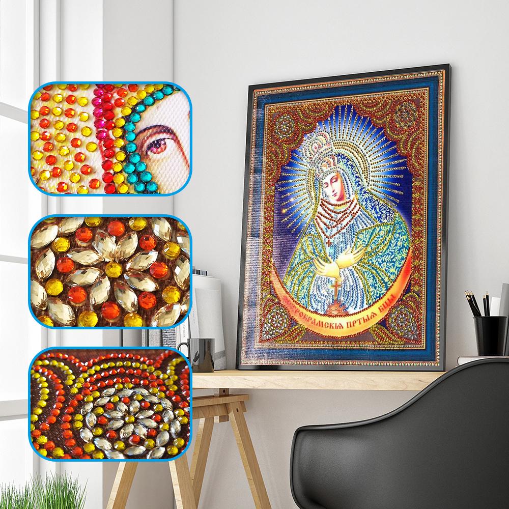 5D Diamond Drawing Multi Figure Special Shaped Diamond Religious Type Cross Stitch DIY Embroidery Home Decoration Gift