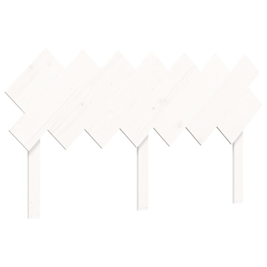 Vidaxl Bed For Seniors, With Headboard, White, 140X190 Cm, Solid Wood