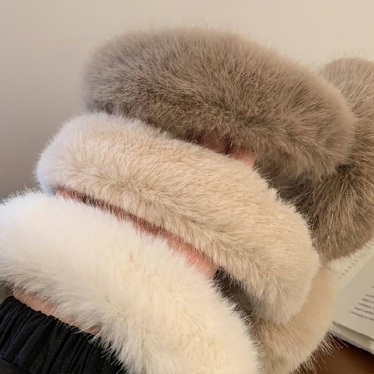 Soft Plush Ear Warmer Winter Warm Earmuffs for Womens Men Fashion Solid Earflap