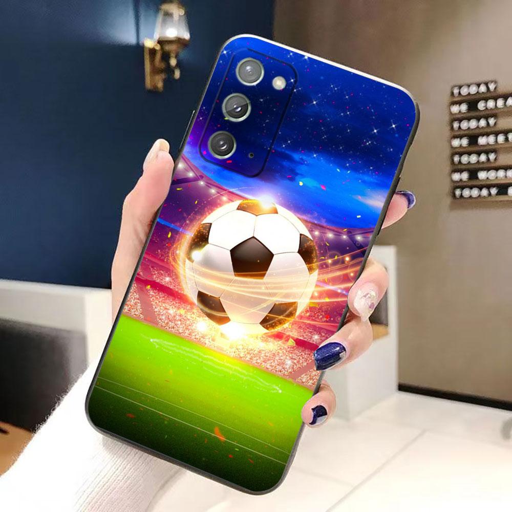 Soccer Football Ball Phone Case For Samsung NOTE 20 10 M23 M53 A80 A70 A50 A30 A24 A13 A12 A07 A06 A05S A04 A03S A03 A04E Cover