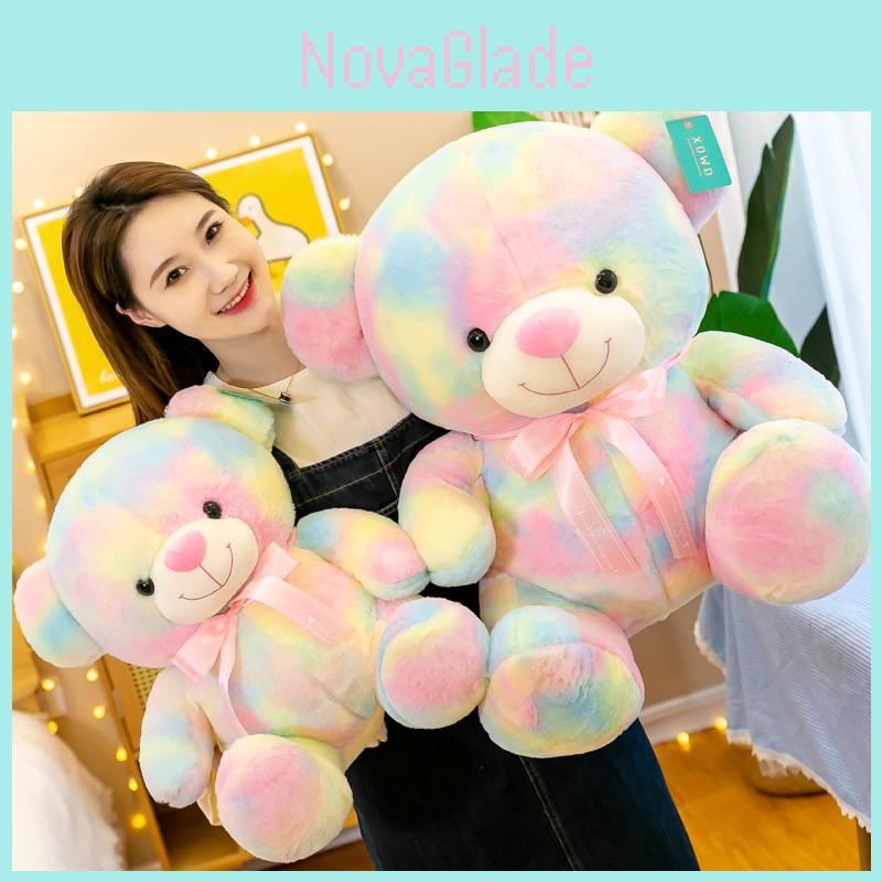 Regenbogenbär Plüschtier mit weichem Baumwollmaterial für Kinder und Geburtstagsgeschenk