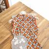 Pretty Niang Fish Orange Retro New Chinese Sleeveless Cheongsam Women's 1011 Spring New Temperament Elegant and Improved Daily Wear