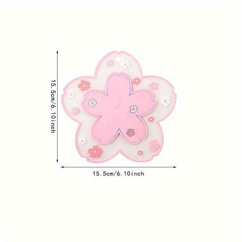 Cherry Blossom Coaster Tea Cup Mat Coaster Insulation Table Mats for Tea Milk Mug Drink Cup Coasters 1PC Mat