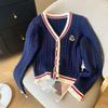 Autumn Winter Cashmere Top Women V Neck Pullover Warm Knitwear Jumper Woman Clothes Twist Outwear Knited Tops Women