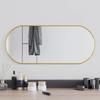 VidaXL Wall Mirror Makeup Mirror Vanity Cosmetic Bathroom Decoration Toilet Living Room Interior Gold 348198