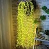 2M 20Light Artificial Flowers String Imitation Leaf String Light Wedding Party Decoration