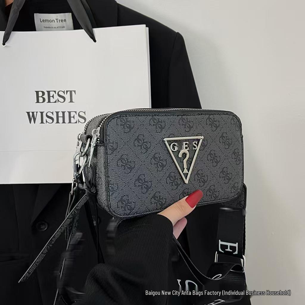 Women's Crossbody Camera Bag with Wide Shoulder Strap - Fashionable 2025 Letter Design