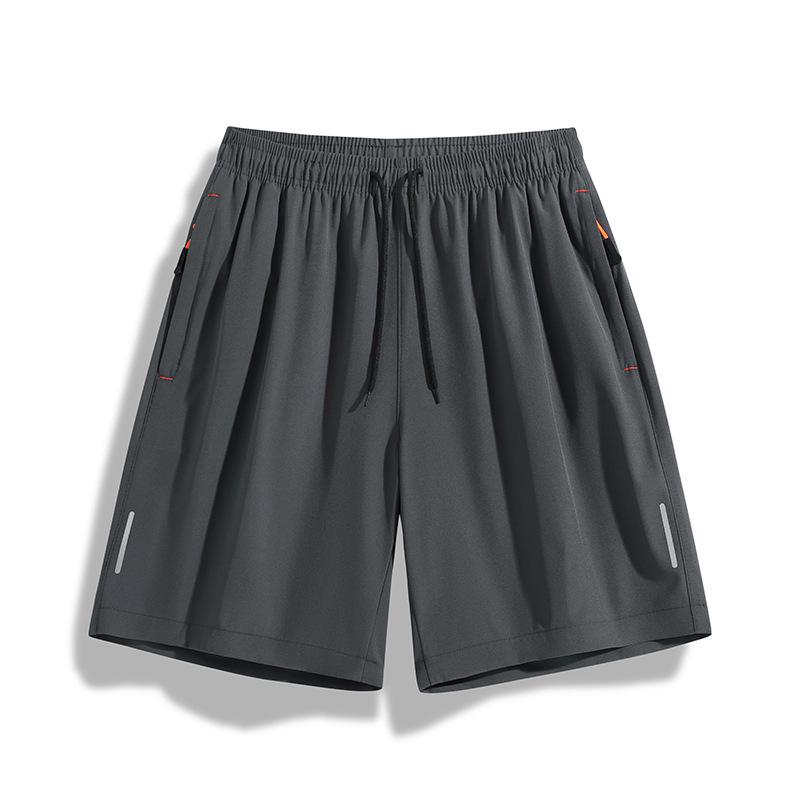 Men's Lightweight Ice Silk Casual Shorts - Trendy Loose-Fit Beach & Sports Pants