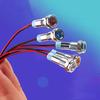 LED Indicator Warning Signal Light 6mm Thread Metal 6V 12V 24V 220V Panel Mount