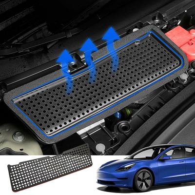 1 ks Kryt ventilace klimatizace do auta Vstup klimatizace Ochranný kryt motorového prostoru Filtrační síto Izolace pro Tesla Model 3 2024