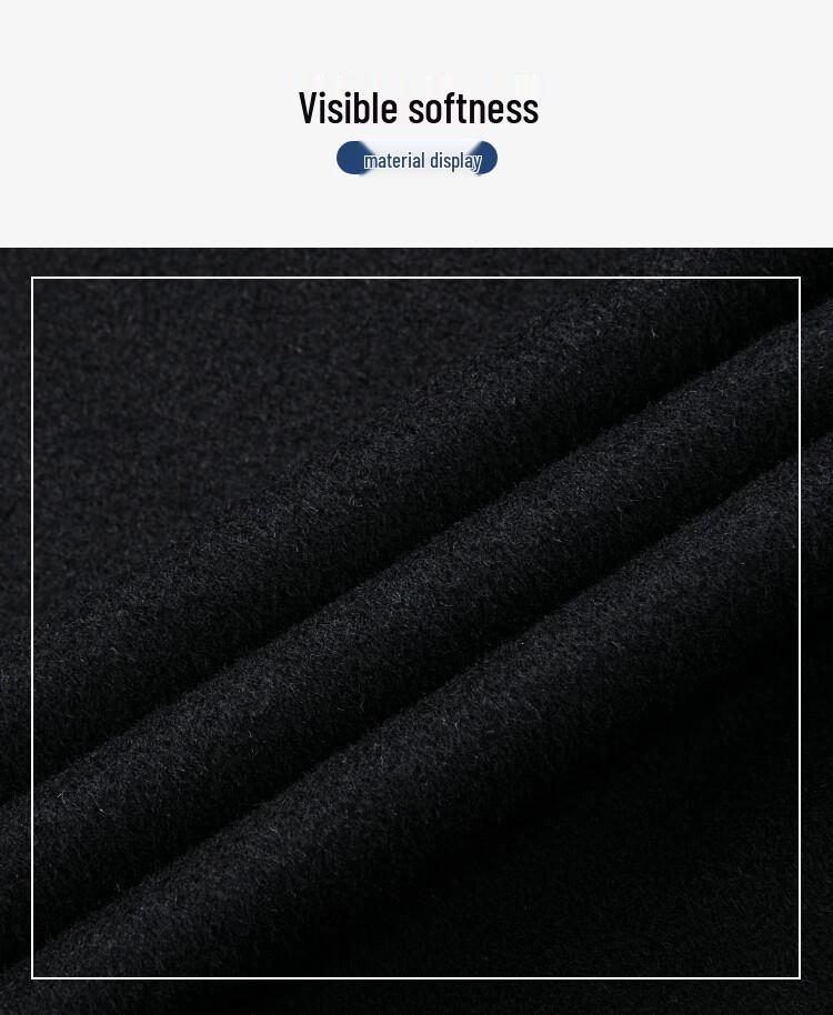 FAPAI Men's Double-Breasted Wool Blend Overcoat