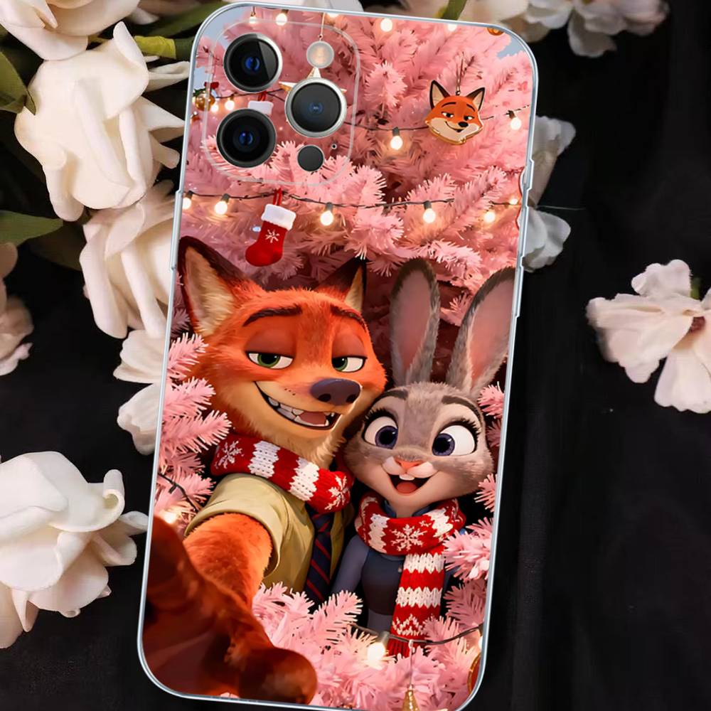 Z-ZootopiaS 2 1 Movie Phone Case For IPhone 17 16 15 Plus 14 13 Mini 12 11 Pro Max Soft Shell Cover