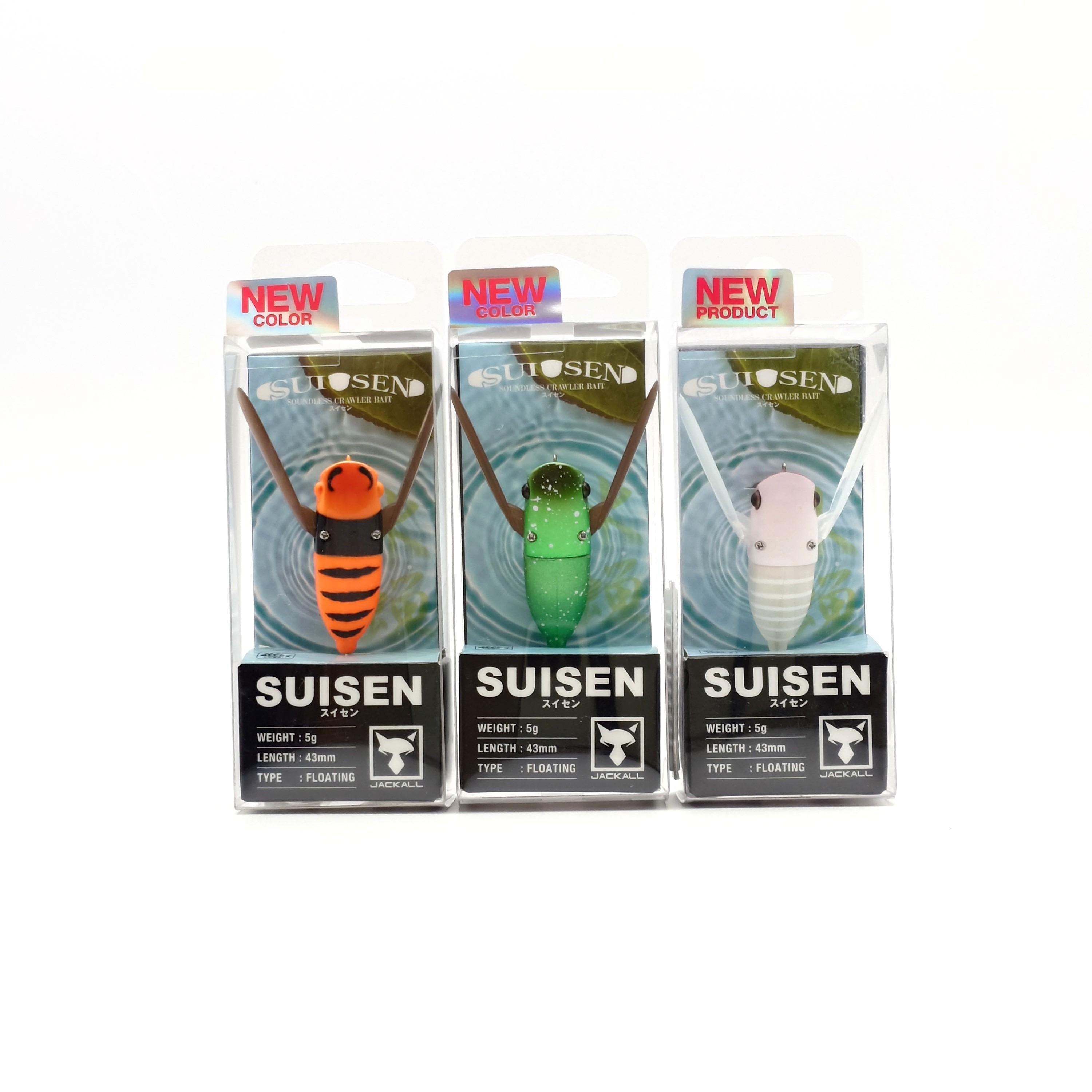 

JACKALL SUISEN Topwater Lure Set 3pcs Suzumebachi Hanamuguri Matte Shirohitomi Floating Bass Fishing Japan