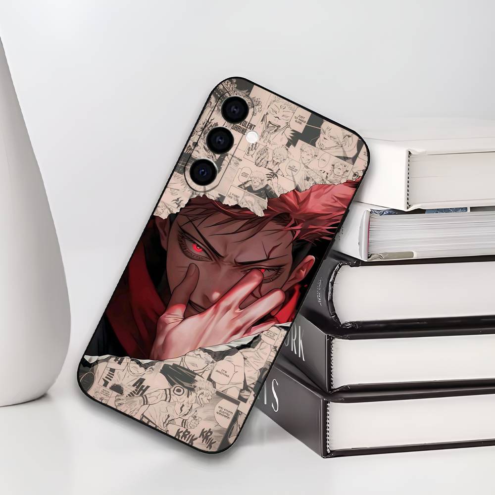 Y-Yuji I-Itadori Jujutsu K-Kaisen Phone Case For Samsung Galaxy A73,A72,A71,A70,A53,A52,A51,Soft Silicone Black Cover