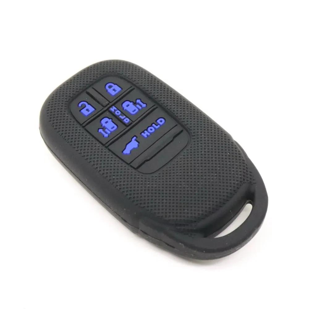 Silicone Car Key Case Accessories For Honda Stepwgn Rp6/Rp7/Rp8 Odyssey Freed Elysion Rubber Remote Cover Keychain Set
