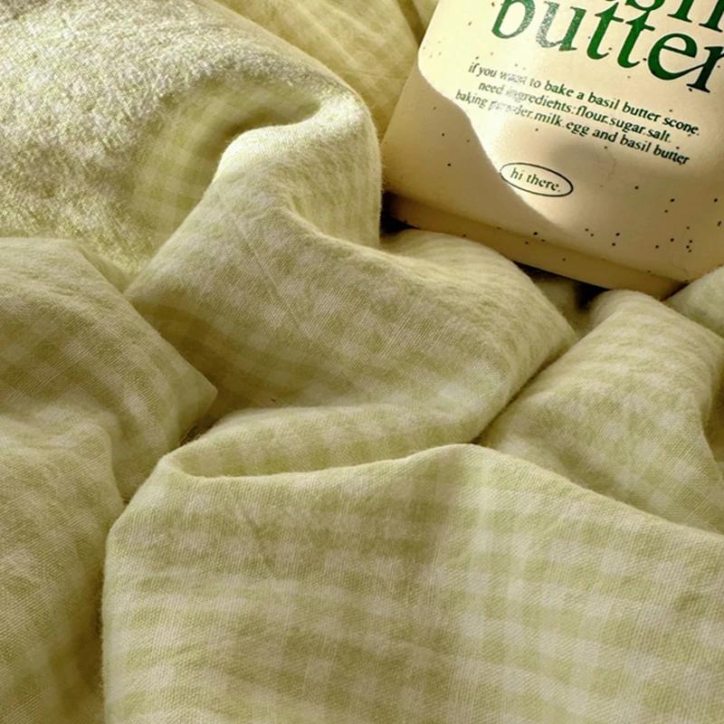 Französische Superweiche Bettwäsche-Sets mit Spitze Hautfreundlicher Gewaschener Baumwoll-Bettbezug für Erwachsene King Queen Bettwäsche für Frühling