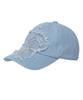 BADEE Applique Faded Denim Cap Light Blue