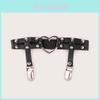 Women Thigh Garter Belt Decor With Metal Loop Fasteners For Sexy Lingerie And Costume Accessory