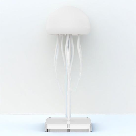 Floating Jellyfish Lamp Voice And Sound Activated Night Light USB Rechargeable Color Changing Ocean Mood Light