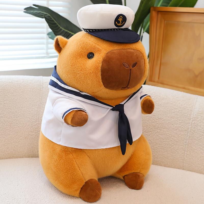 

Adorable Yellow Capybara Plush Toy Perfect Cartoon Animal Pillow For Kids 25cm/9.84in