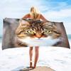 Beach Towel for Women, Girls, Kids, Men, Cat Bath  Sand Free Pool  Absorbent Soft Plush     Lovers