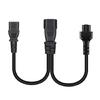 3-Prong C14 To C5+C13 Connector Adapter Cord Male Plug To Female Converter Wire