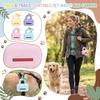 Cute Silicone Dog Poop Bag Organizer, Leash Dispenser With Carabiner, Includes Printed Poop Bag For Convenient Dog Walking