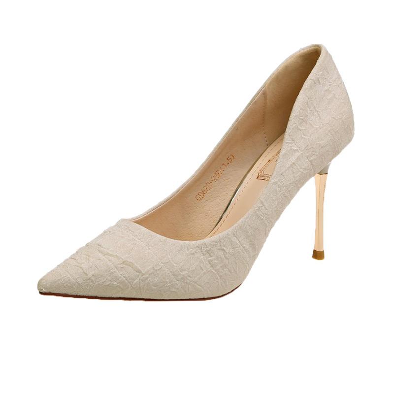 Autumn new small fresh girl sexy high heels women's shoes thin heel pointed single shoes women