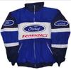 Embroidered Racing Suit F1 Kurtka Motocyklowa: Retro Styl Europejski i Amerykański, Bawełniany Płaszcz z Długim Rękawem
