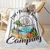 Happy Campers Adventure Blankets Are Suitable for Living Rooms,making Them an Ideal Choice for Outdoor Travel and Gifts.