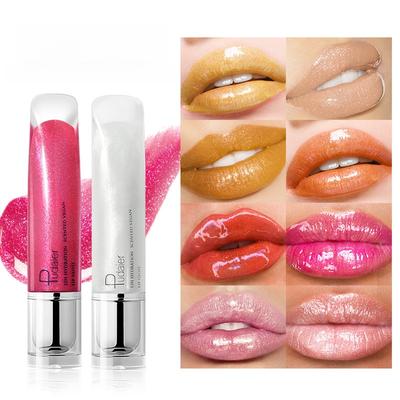 Pudaier Mirror Shine Liquid Lip Gloss, schimmernder Lack, leichte Lippenglasur für ein feuchtigkeitsspendendes, pralles und langanhaltendes Finish