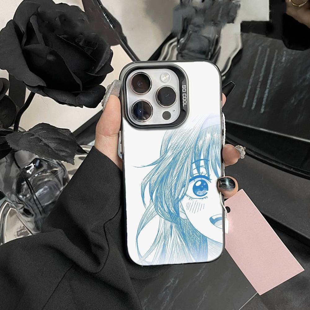 K-Reze C-Chainsaw Man Etui na Telefon Dla iPhone17, 16,15,14,13,12 Pro Max białe Cukierkowe Matowe Odporne na Wstrząsy Pokrowiec